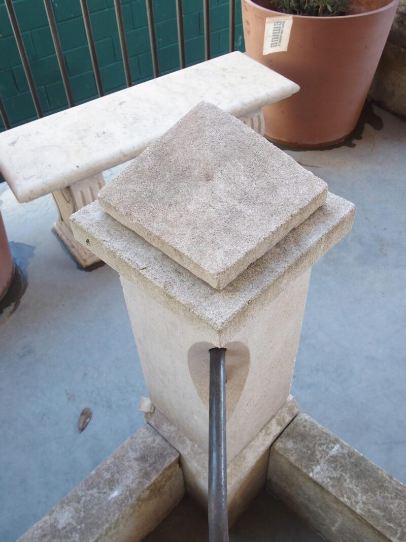 French Carved Limestone Corner Fountain from Provence - Image 6