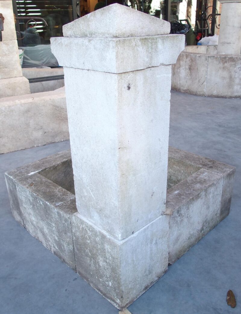 French Carved Limestone Corner Fountain from Provence - Image 8