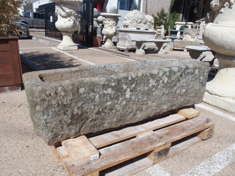 Antique Carved Granite Farm Trough from Normandy, France, 19th Century - Image 9