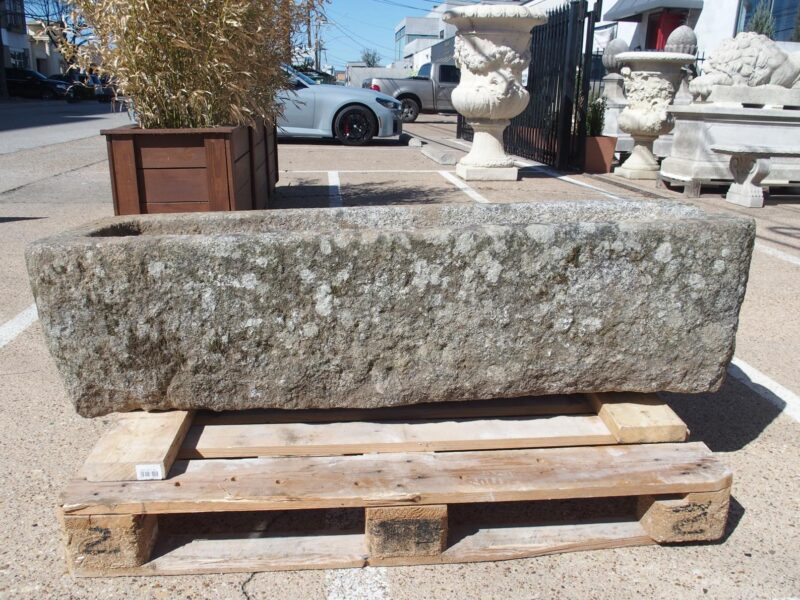 Antique Carved Granite Farm Trough from Normandy, France, 19th Century - Image 8