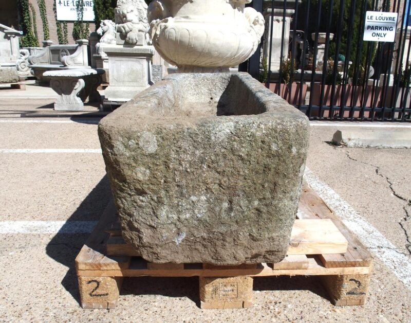 Antique Carved Granite Farm Trough from Normandy, France, 19th Century - Image 5