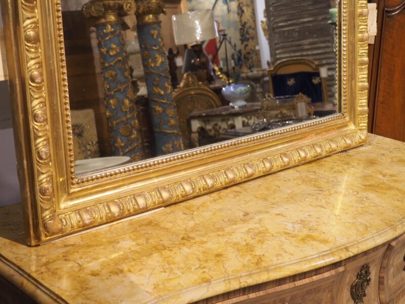 19th Century Parisian Napoleon III Style Giltwood Mirror, Circa 1880 - Image 16