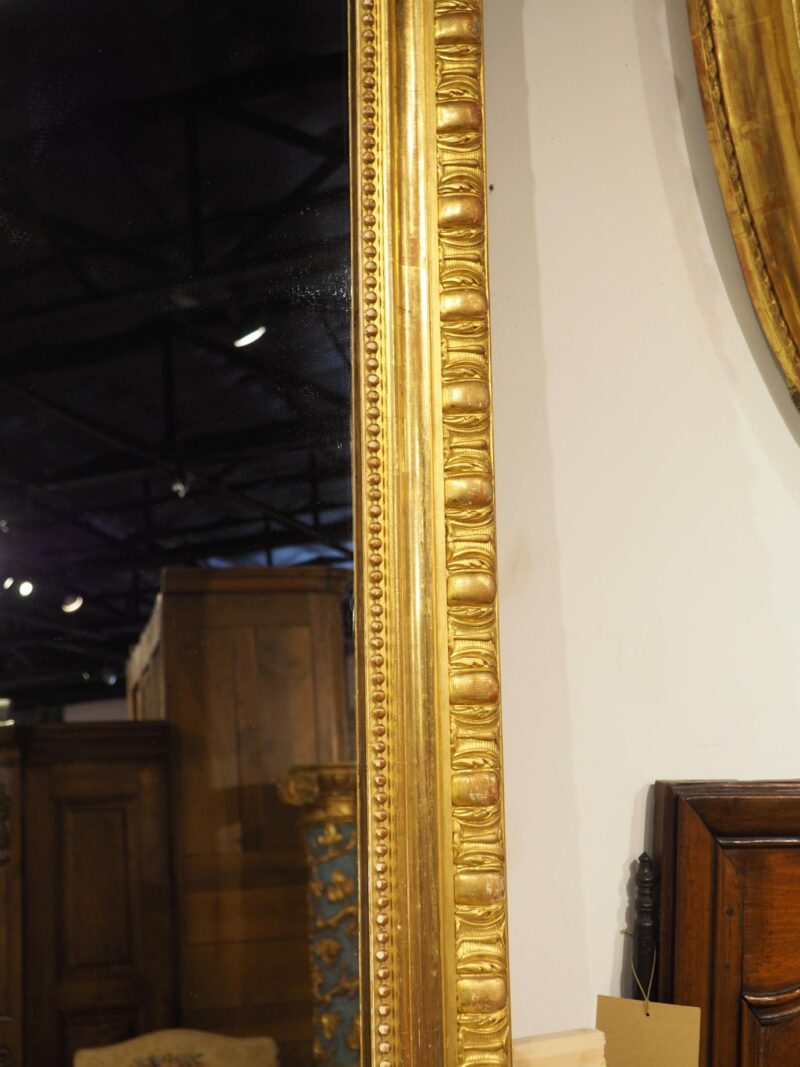 19th Century Parisian Napoleon III Style Giltwood Mirror, Circa 1880 - Image 4