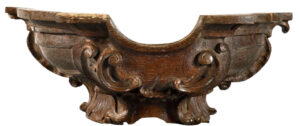 18th Century Carved Wooden Fragment from France