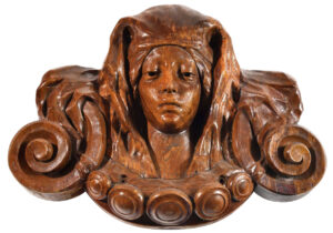 Large and Decorative Antique French Ship Figurehead, Late 1800s