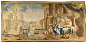 208 Inch (17.3 ft) Long 17th Century Antwerp Tapestry from the Workshop of Michel Wauters