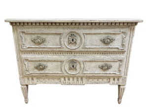 19th Century Painted Louis XVI Commode "Sauteuse"
