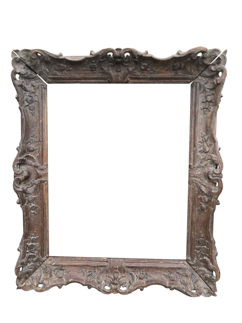 19th Century French Sculpted Oak Painting Frame