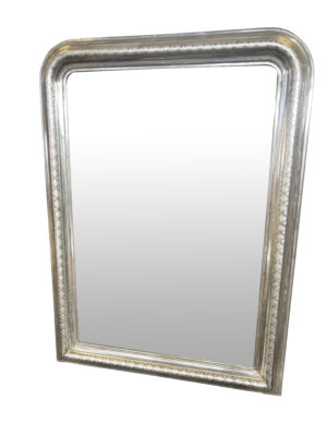 French Silverleaf Louis Philippe Style Wall Mirror