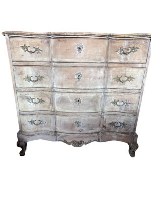 A Tall, Stripped Pine Swedish Commode, 19th Century