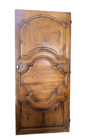 19th Century Carved Pine Interior Door from Marseille, France