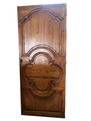 19th Century Carved Pine Interior Door from Marseille, France