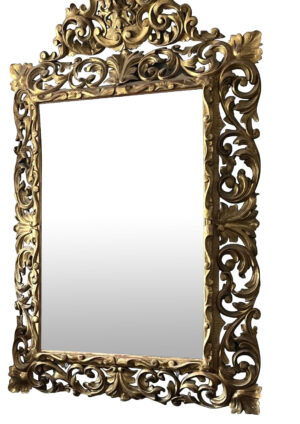 19th Century Giltwood Wall Mirror from Florence, Italy